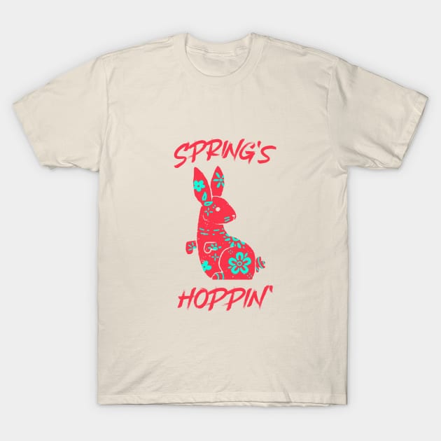 Springs hoppin Red Design T-Shirt by Preston James Designs